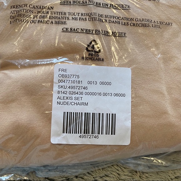 NWT FREE PEOPLE FP BEACH 2pc ALEXIS SET NUDE - Picture 8 of 8